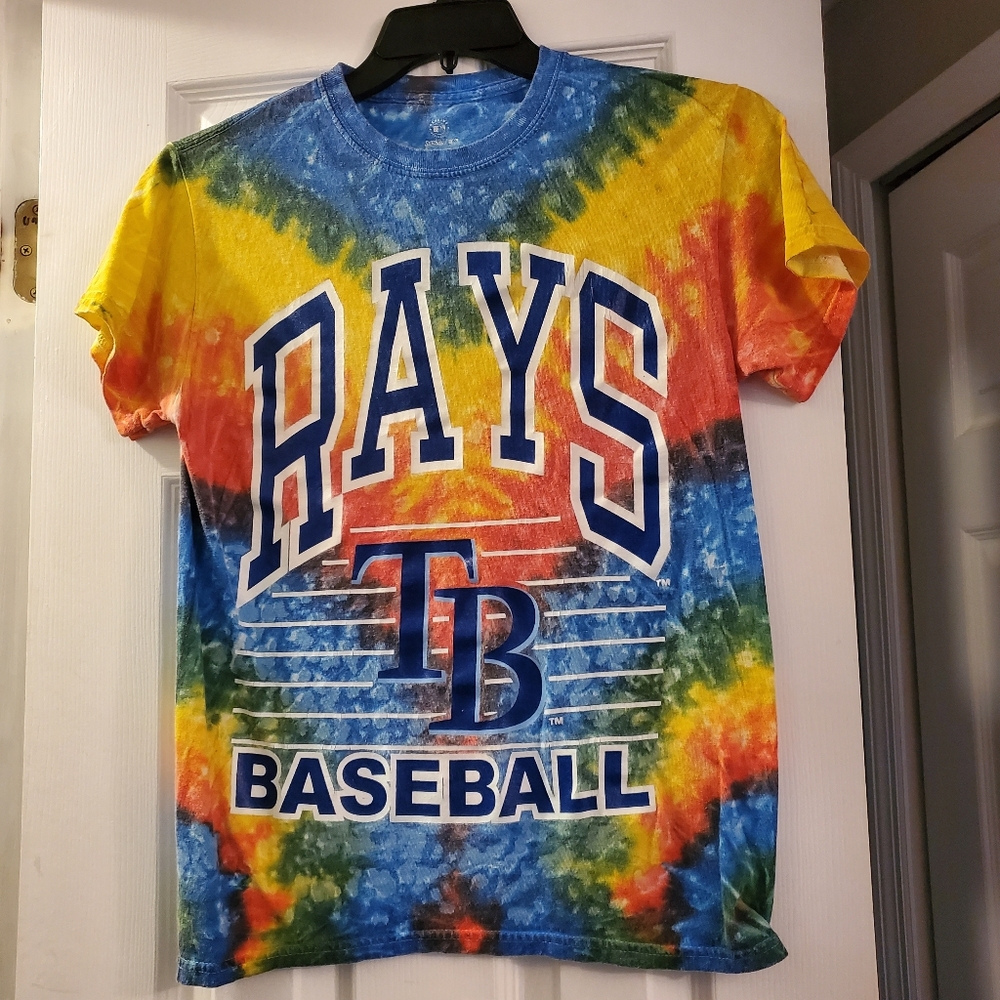 Tampa Bay Rays Baseball Tie Dye Shirt Unisex Sz M MLB General Merchandise